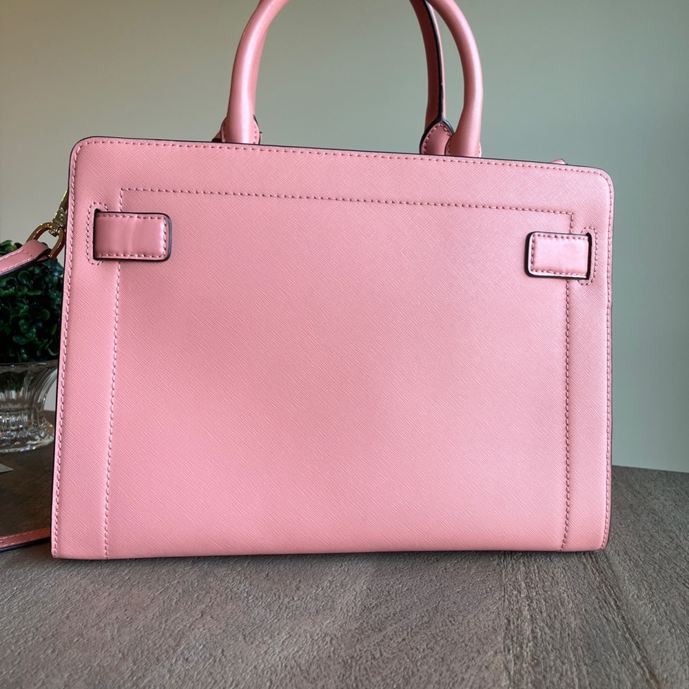 NWT Michael Kors studded rayne leather satchel PINK with matching Wallet - Picture 9 of 16